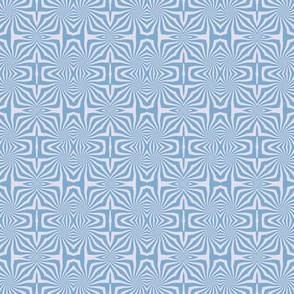 Monochrome geometric pattern. Blue ornament on a light background.