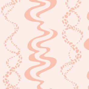 Shoreline Wave (x-large), pale peach