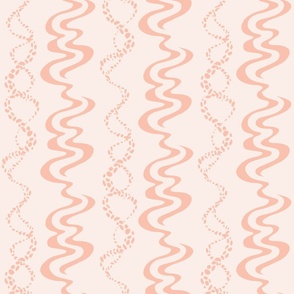 Shoreline Wave (medium), pale peach