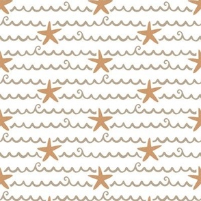 ( small ) Waves, starfish, sea, neutral