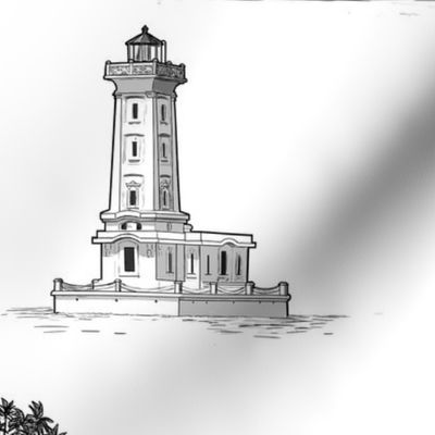 Lighthouse Toile Black