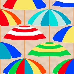 Beach umbrellas - the most excellent beach cover-ups -  large scale