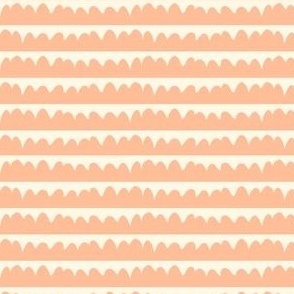 Modern Wavy Zig Zag lines in Peach Fuzz