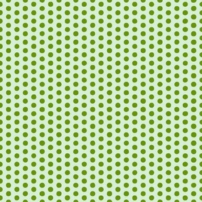 Wonky polka dots Small size in color green/mint
