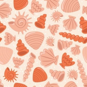 Colorful Seashells - Pink