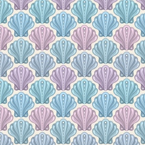 MEDIUM Seashell 0070 A vintage beach retro shell