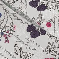 L / Forest Berries Botanical Illustration