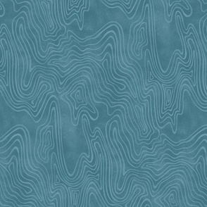 Calming Rustic Waves Textured-sw silken peacock blue 