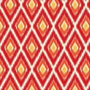 Traditional red ikat