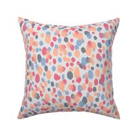 (M) colorful watercolor dots peach pink