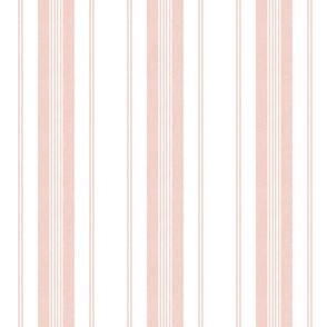 Linen Ticking Stripe in Pink
