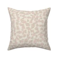 Abstract animal spot in off white and nude brown hand drawn expressive dots