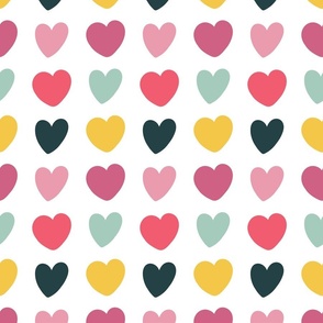 Colorful Heart Pattern – Large