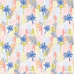 Colorful Palm Tree Pattern - Modern Tropical Print
