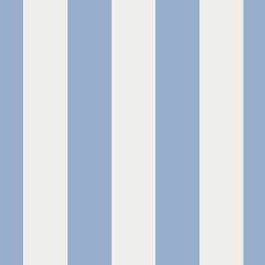 X-LARGE BOLD EXTRA WIDE 4INCH/10CM SIMPLE STRIPE-LIGHT PASTEL BABY BLUE+WHITE