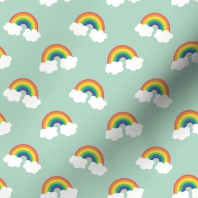 Rainbows in Mint 