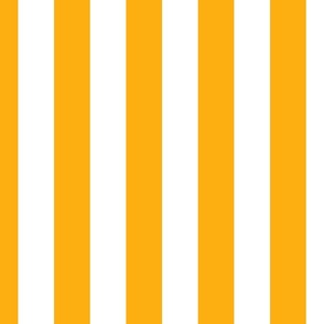 2" (5cm) Cabana Stripe Awning Stripes Bright Gold Jonquil and White