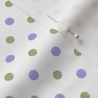 Purple and green Polka Dots