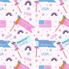 American Girl Pennant Flag