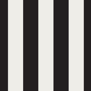 X-LARGE BOLD EXTRA WIDE 4INCH/10CM SIMPLE STRIPE-CLASSIC BLACK+WHITE