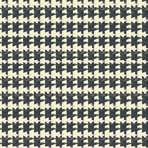 Geometric Houndstooth Fusion in Monochrome