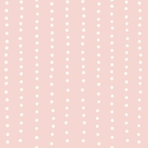 Coastal Dots: Irregular Hand-Drawn Circles on a Salmon Pink Background