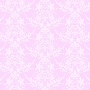 (small) textured modern victorian art deco Floral pink pastel