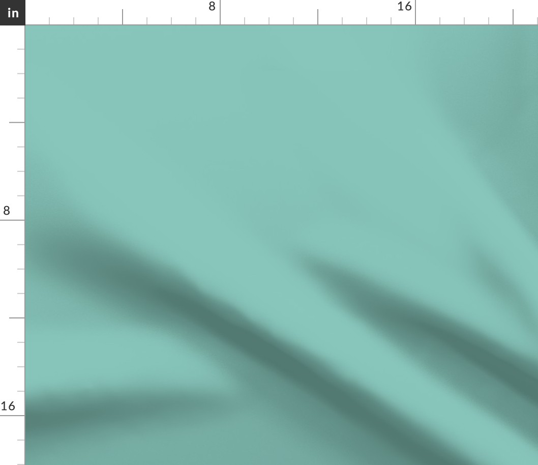 Slightly desaturated cyan solid #86c4b8