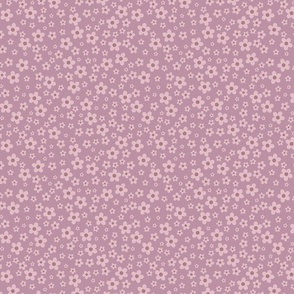Raspberry floral pattern