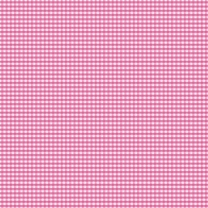 1/16 inch Micro (xxxs) Raspberry Pink gingham check - Raspberry Pink cottagecore country plaid - wallpaper - baby girl preppy nursery