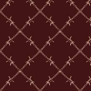 Goth Collection Barbed Wire Red SMALL