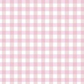 SMALL Softly Textured Pink Abstract Gingham Check Square Grid Coordinate