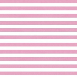 SMALL Softly Textured Pink and White Horizontal Stripes 