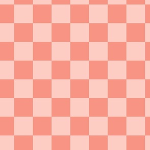 Checkboard - Cheerful Checks - Orange monochrome