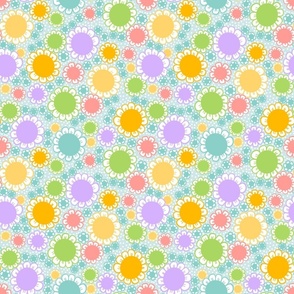 Swimming Fun Florals color3