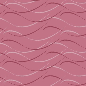 Waves Dark Pink Large