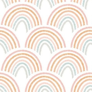 Pastel Mosaic Rainbows | Pastel Nursery Rainbows