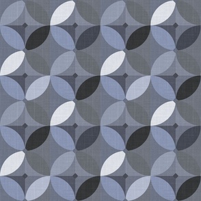 Abstract geometric textured pattern. Black, gray, lilac background.