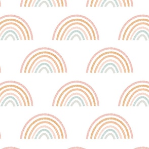 Pastel Boho Rainbows | Mosaic, Block Print, Pastel Rainbows