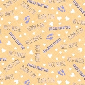 nicu nurse - lilac/orange - non-directional