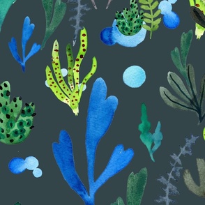 Sea plants (green)