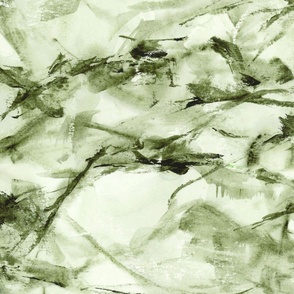 Abstract textured watercolor stone green