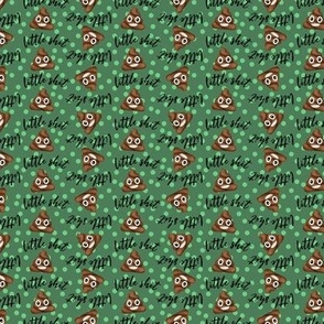 Shit dotted on green b