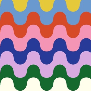 Wavy Stripe Rainbow