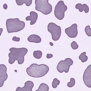 Purple Cow Print in Pink (Large)