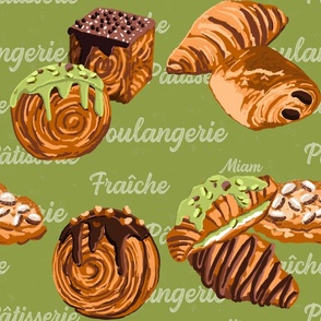 French Pastry on Pistachio - smaller format