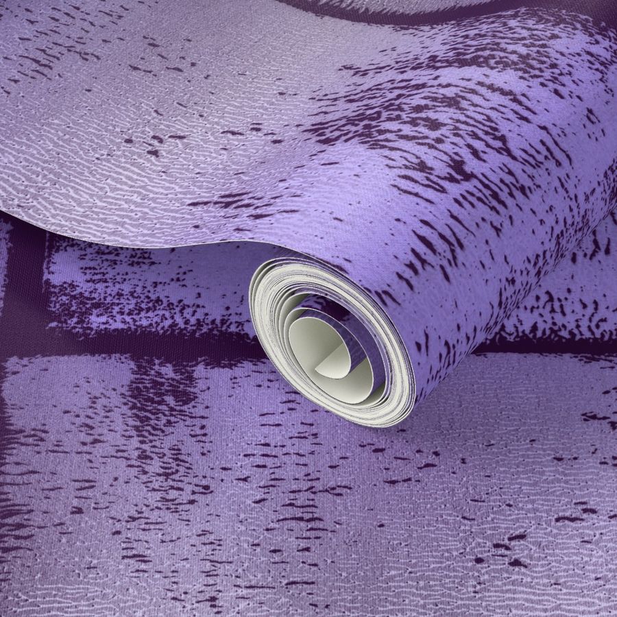 Purple tones and chrome ink roller texture