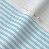 Extra Small Cabana stripe - Winter Wizard Blue and cream white - Candy stripe - Awning stripes - nautical - Striped wallpaper - resort coastal sunbrella tiki vertical