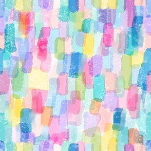 Confetti Party Pattern - Watercolor Paint - Medium Scale 