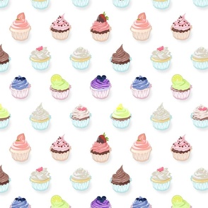 Cupcakes (white background)